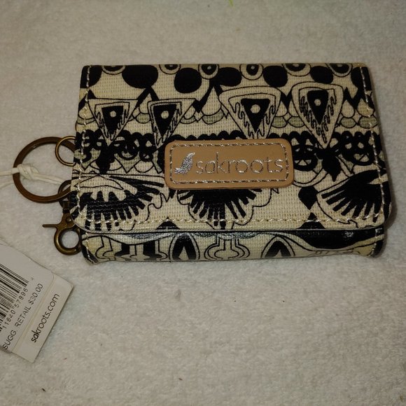 Sakroots Artist Circle Small ID Wallet With Key Ring - Picture 1 of 4